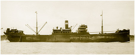 Cargoship Gairsoppa, a member of one of British India Steam Navigation's largest ever class of ships