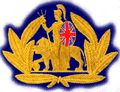 BI officers' cap badge