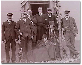 believed to include, second and third left, Sir William Mackinnon and James Lyle Mackay (later Lord Inchcape)